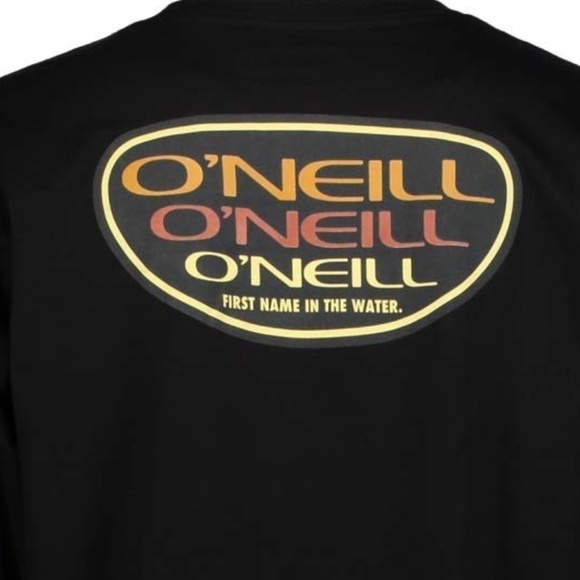 O'Neill Black Tee t-shirt Graphic Long Sleeve Pullover Top 100% Cotton - Picture 5 of 8